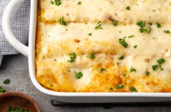 Creamy Hen Lasagna | Cookies and Cups