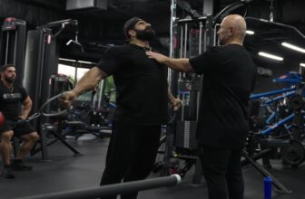 Reigning Champ Hadi Choopan and Prime Contender Derek Lunsford Crew Up for Chest Exercise 3 Weeks Earlier than 2023 Mr. Olympia
