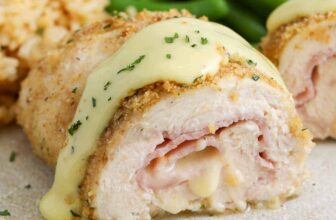 Oven Baked Rooster Cordon Bleu