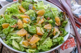 Orange Parsley Salad with White Balsamic French dressing